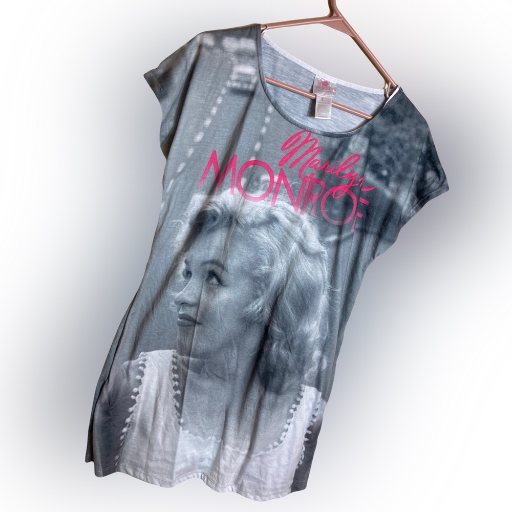 Marilyn Monroe Grey Pink Nightgown Size Large